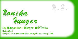 monika hunger business card